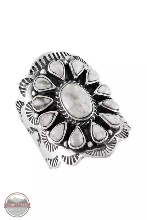 Turquoise Factory R2413-C103 Howlite Sterling Silver Ring Profile View