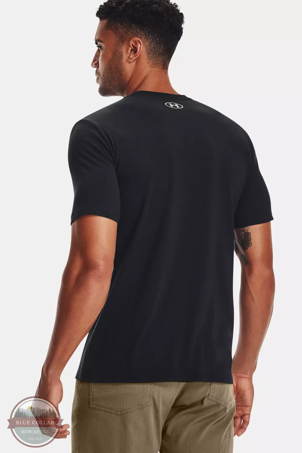 Under Armour 1366017-001 Black UA Barren Camo Back View