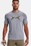 Under Armour 1366017-035 Steel UA forest All Season Camo front view