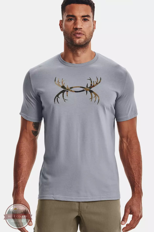 Under Armour 1366017-035 Steel UA forest All Season Camo front view