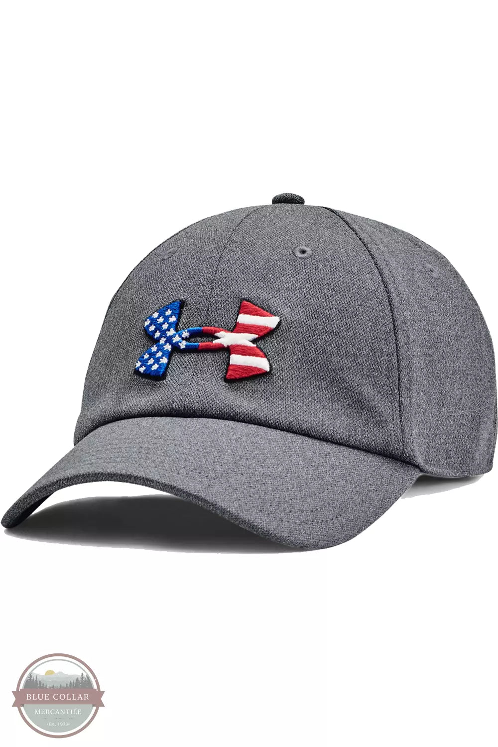Under Armour 1369809 Freedom Blitzing Adjustable Cap Pitch Gray Front View