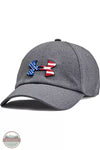 Under Armour 1369809 Freedom Blitzing Adjustable Cap Pitch Gray Front View