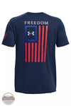 Under Armour 1370810 Men's UA Freedom Flag T-Shirt Academy Royal Back View