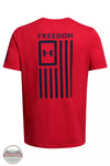 Under Armour 1370810 Men's UA Freedom Flag T-Shirt Red Midnight Navy Back View