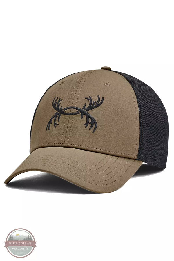 Under Armour 1372352 Antler Trucker Cap Bayou Front View