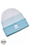 Under Armour 1373101 Ladies Halftime Cuff Beanie Blizzard / Halogen Blue / White Front View