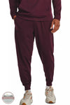 Under Armour 1373362 Armour Fleece Jogger Pants Dark Maroon Front View