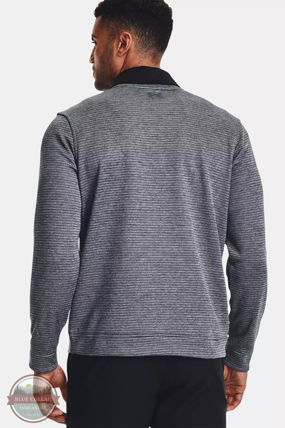 Under Armour 1373675 Storm SweaterFleece Crew Sweatshirt Pitch Gray Back View