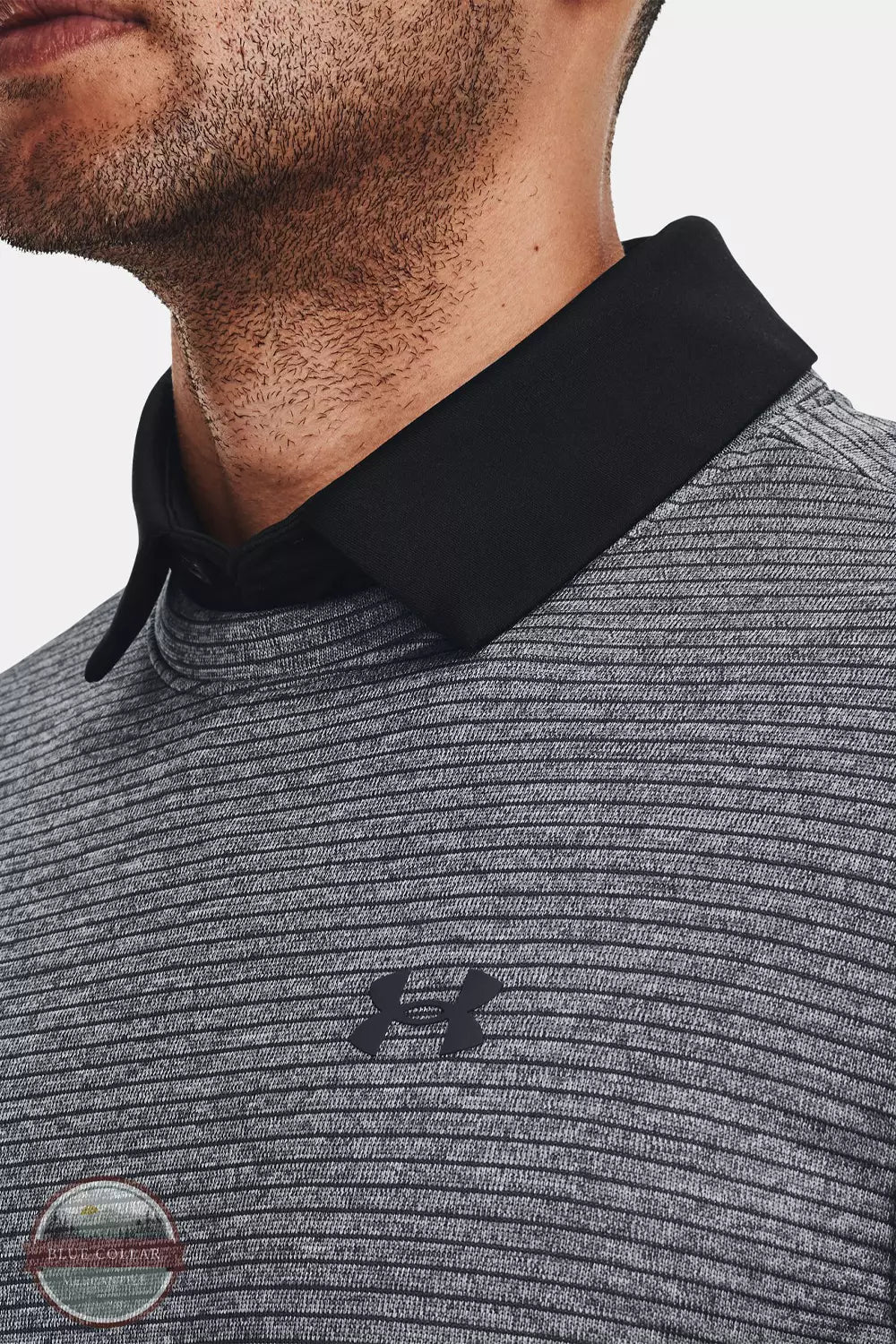 Under Armour 1373675 Storm SweaterFleece Crew Sweatshirt Pitch Gray Detail View