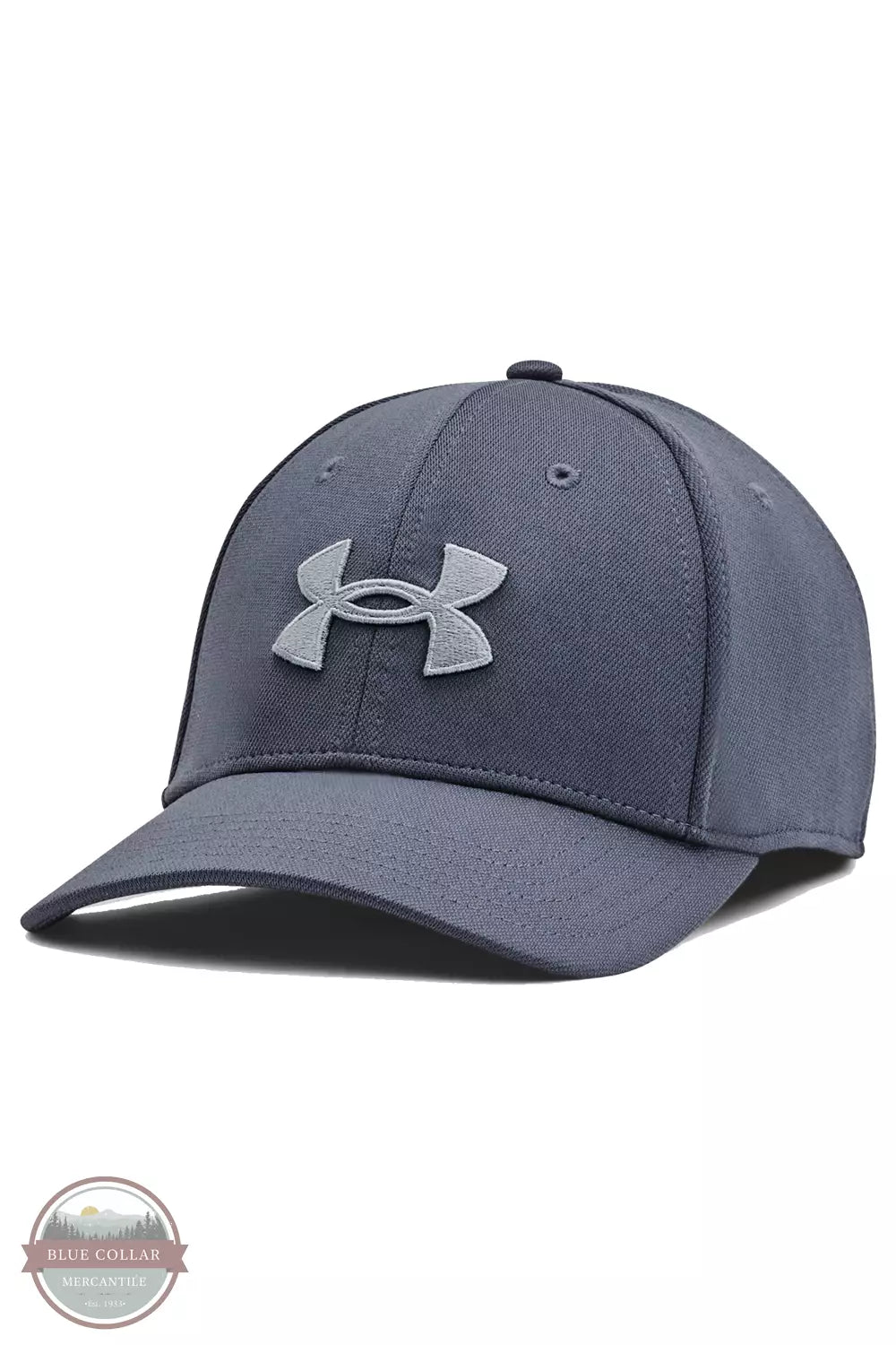 Under Armour 1376700 Blitzing Cap Downpour Gray / Harbor Blue Front View