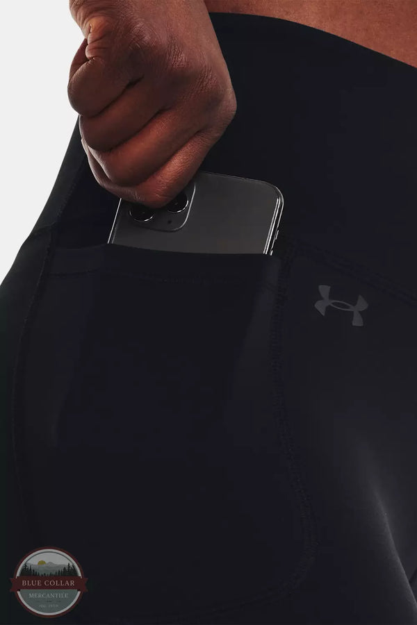 Under Armour 1377088 Motion Bike Shorts Black Detail View