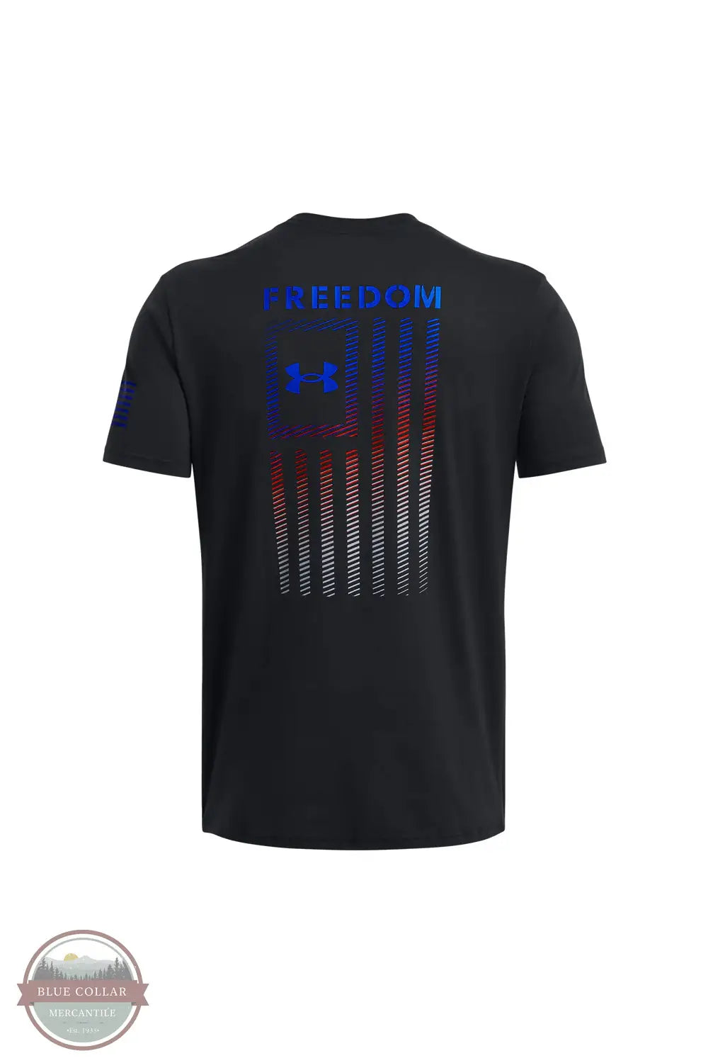 1382973 Short Sleeve Freedom Flag Gradient T-Shirt