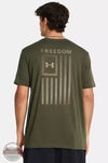 Under Armour 1382973 Freedom Flag Gradient T-Shirt Marine Green Back View