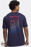 1382973 Short Sleeve Freedom Flag Gradient T-Shirt