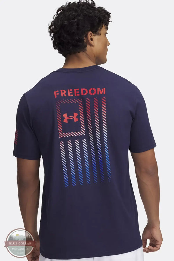 1382973 Short Sleeve Freedom Flag Gradient T-Shirt