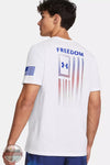 Under Armour 1382973 Freedom Flag Gradient T-Shirt White Back View