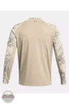 Under Armour 1383573 Fish Pro Chill Camo Long Sleeve Shirt Khaki Base Back View