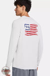 Under Armour 1383580 Iso-Chill Freedom Long Sleeve T-Shirt Back View