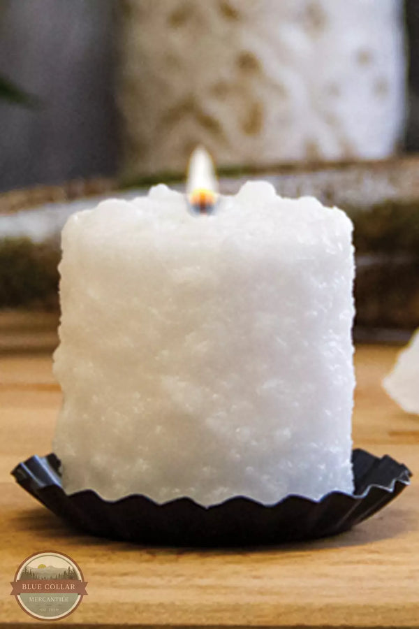 Warm Glow Candle Co. BIRBRAMH Birchwood Brandy Mini Hearth Candle Front View