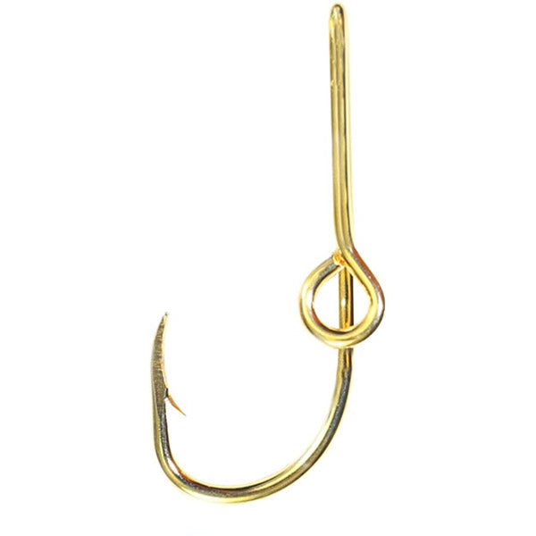 Fish Hook Hat/Tie Clasp, Gold