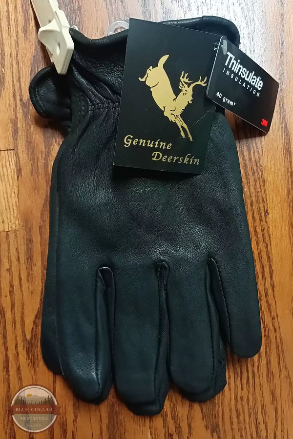 Wilt's Gloves 811TL Deerskin Driver Gloves in Black Top View