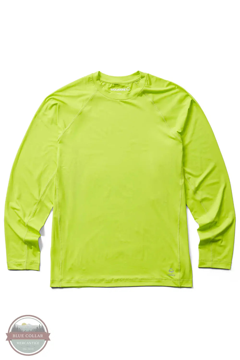Wolverine W1209140 Sun-Stop Eco Long Sleeve T-Shirt in Highlighter 721, front