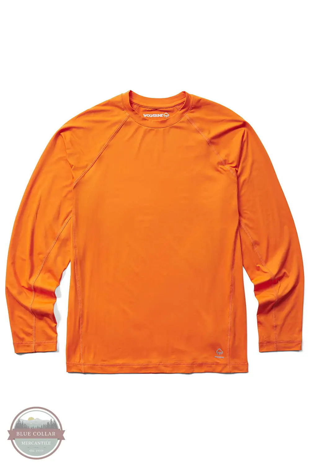 Wolverine W1209140 Sun-Stop Eco Long Sleeve T-Shirt in Orange 821, front