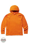 Wolverine W1209150 Sun-Stop Eco Hooded Long Sleeve T-Shirt in orange, front