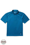 Wolverine W1211390-405 Sun-Stop Eco Short Sleeve Polo Shirt in Lake Blue, front