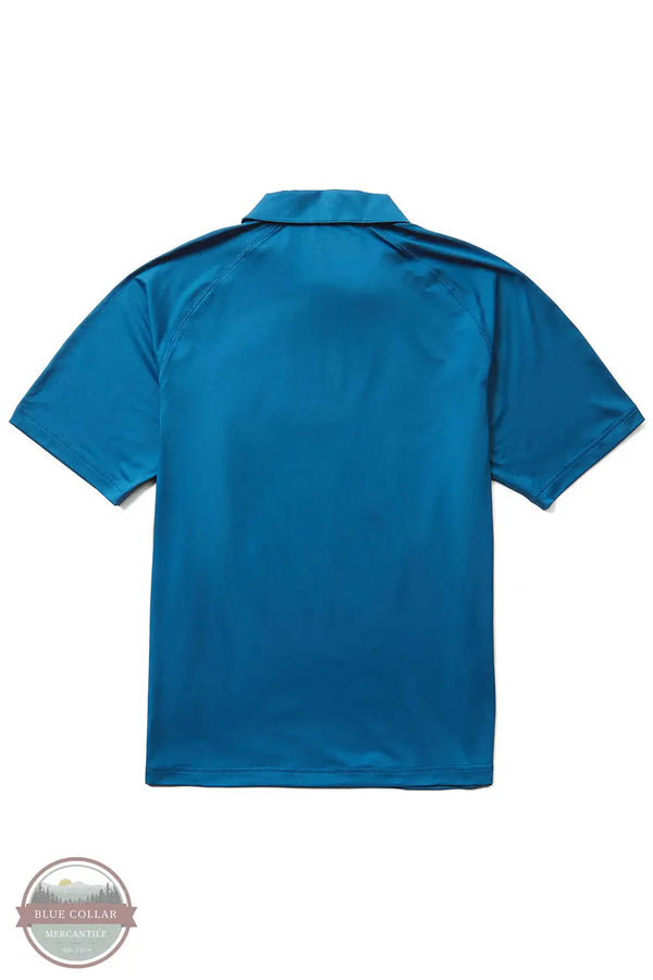 Wolverine W1211390-405 Sun-Stop Eco Short Sleeve Polo Shirt in Lake Blue, rear