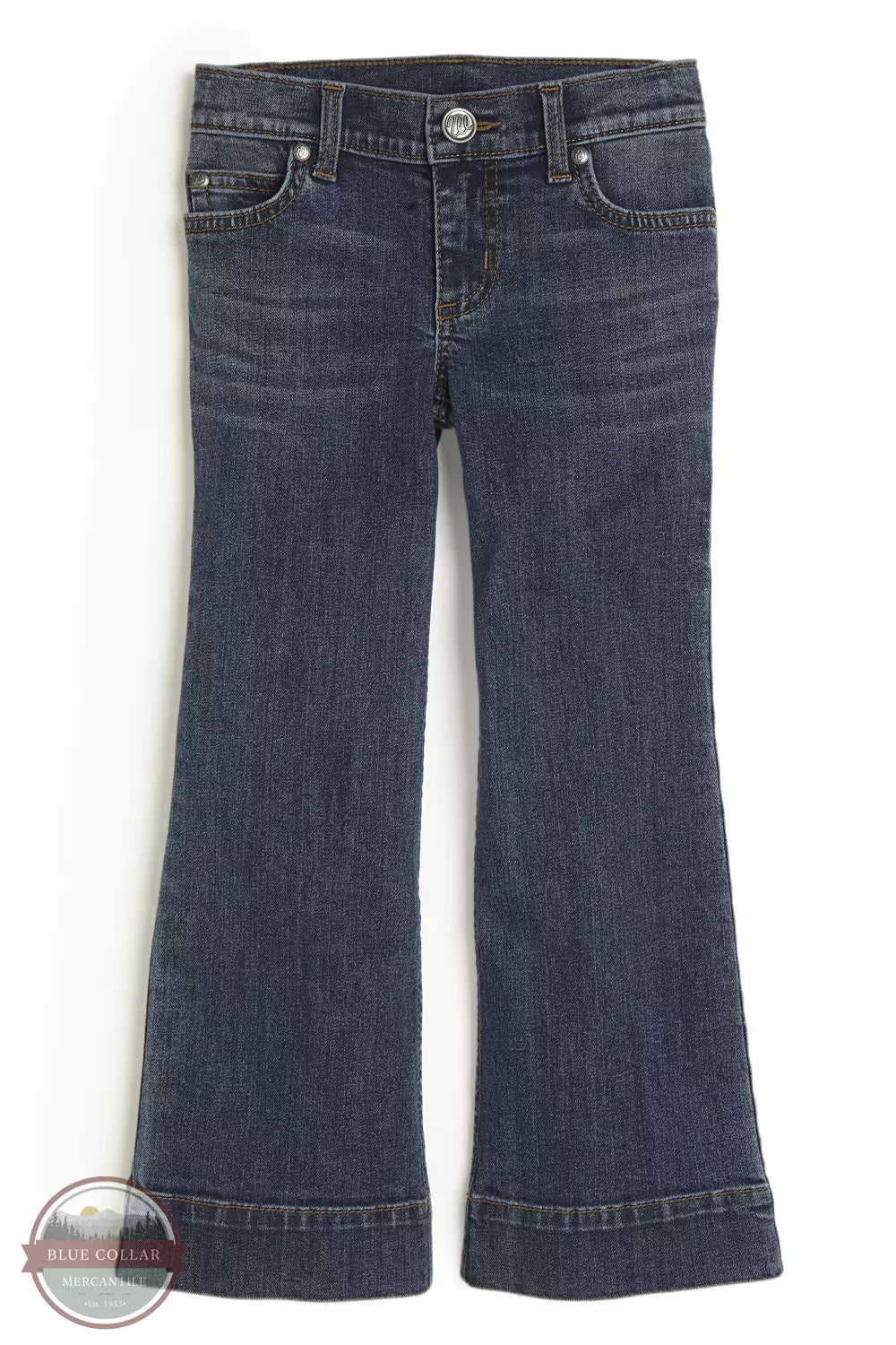 Wrangler 09GWWDI Girl's Wide Leg Trouser Jeans in Darci Front View