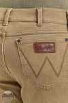 Wrangler 112345014 Retro Slim Fit Straight Leg Jeans in Saddle Back Detail View