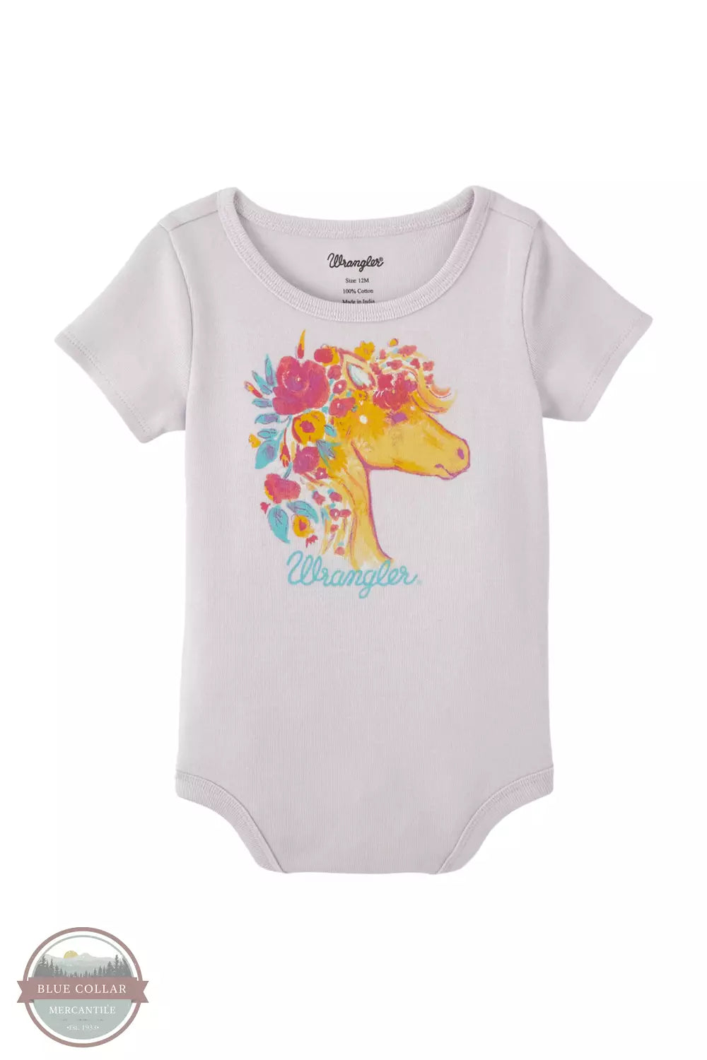 Wrangler 112346597 Infant Horse Onesie Front View