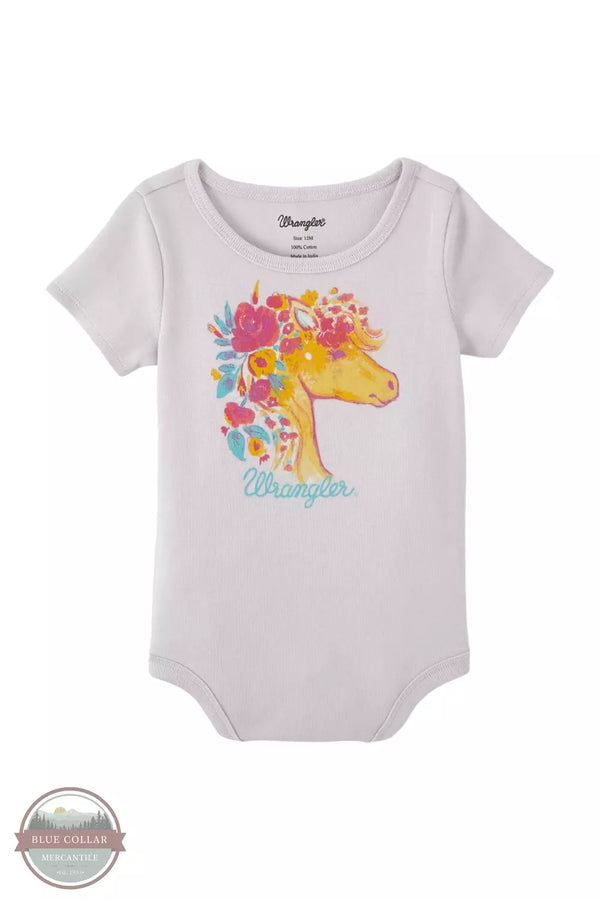 Wrangler 112346597 Infant Horse Onesie Front View
