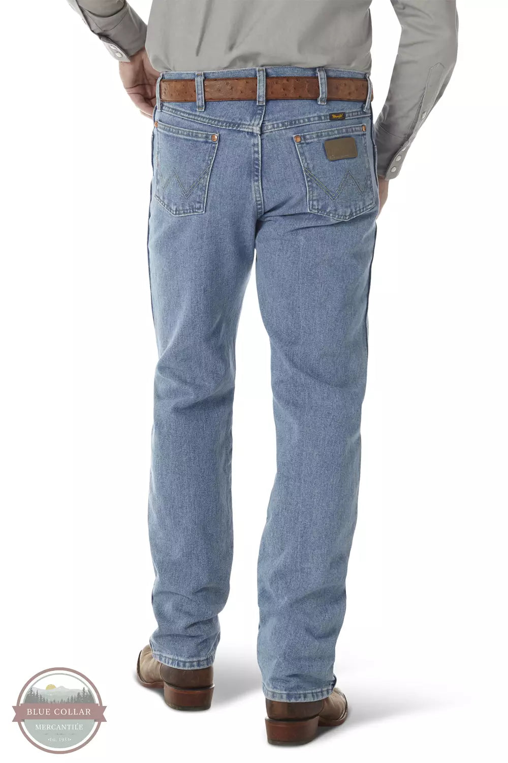 Wrangler 13MWZAW Cowboy Cut Original Fit Jeans in Antique Wash Back View