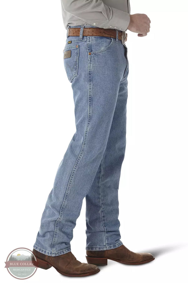 Wrangler 13MWZAW Cowboy Cut Original Fit Jeans in Antique Wash Side View
