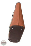 Wrangler WG06-G8317 Aztec Embossed Fray Denim Concealed Carry Tote Bag Brown Bottom View