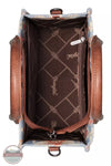 Wrangler WG2202-8120S Southwestern Print Canvas Small Crossbody Tote Bag Inside View