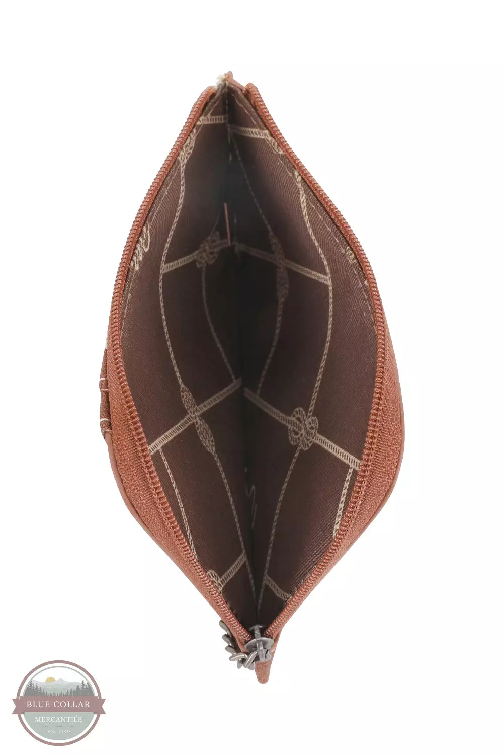 Wrangler WG2202-W005 Southwestern Mini Zip Wallet Inside View