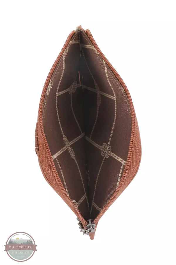 Wrangler WG2202-W005 Southwestern Mini Zip Wallet Inside View