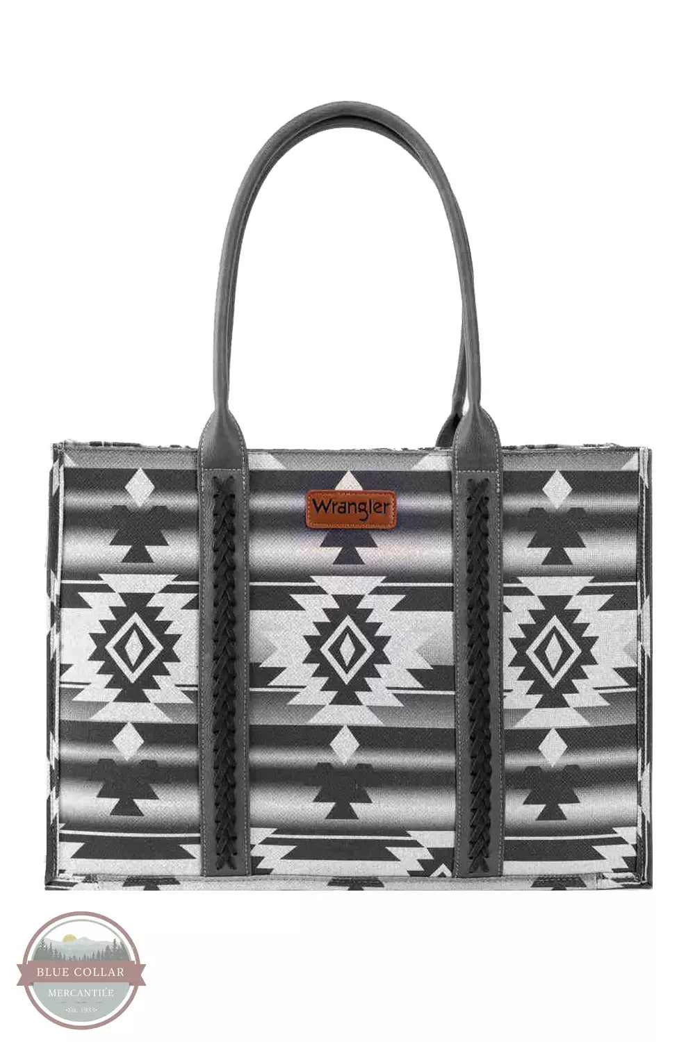 WG2203-8119 Southwestern Print Canvas Wide Tote Bag