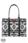 WG2203-8119 Southwestern Print Canvas Wide Tote Bag