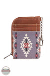 Wrangler WG2203-W005 Southwestern Mini Zip Wallet Lavender Front View