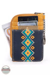 Wrangler WG2203-W005 Southwestern Mini Zip Wallet Mustard Front View
