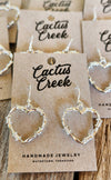 Barbed Wire Heart Earrings