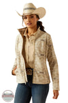 Ariat 10054911 New Team Softshell Print Jacket in Tan, front
