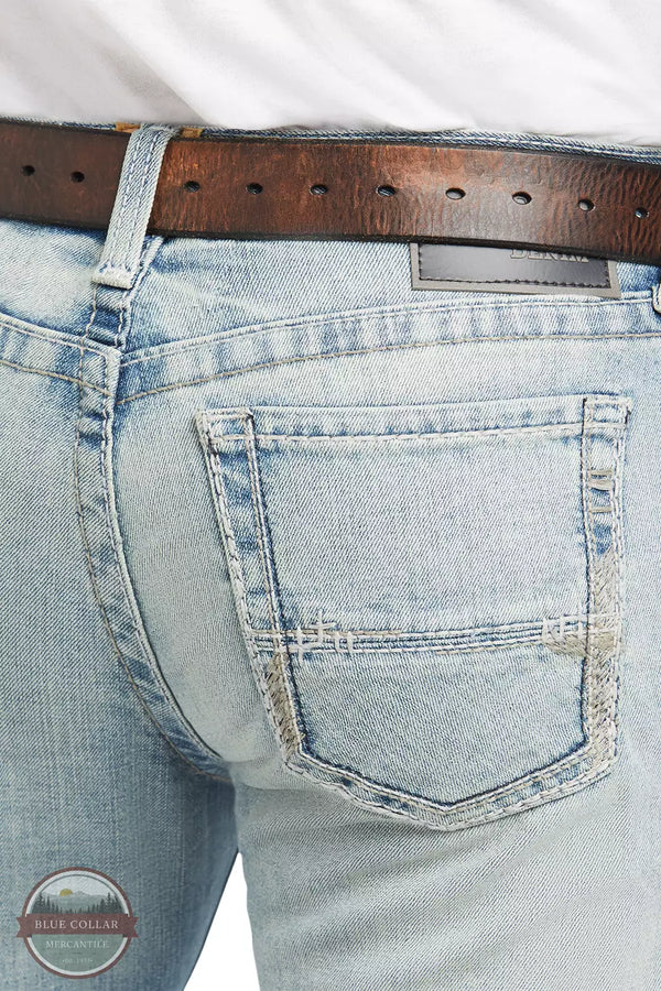 Ariat 10031997 M7 Rocker Stretch Stirling Stackable Straight Leg Jean in Shasta Back Detail View