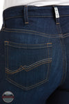 Ariat 10036813 Women's High Rise Ballary Boot Cut Jean in Dark Wash, rear pockets