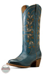Ariat 10048177 Desert Holly Washed Denim Western Boots in Blue, front