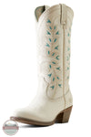 Ariat 10051923 Desert Holly Western Boot in Crema 3/4 view